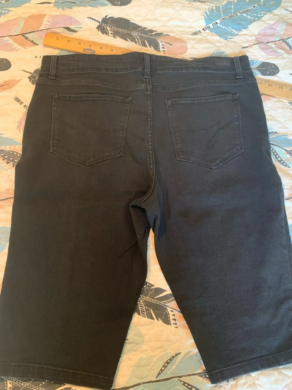 Jordache Black Denim Bermuda Shorts